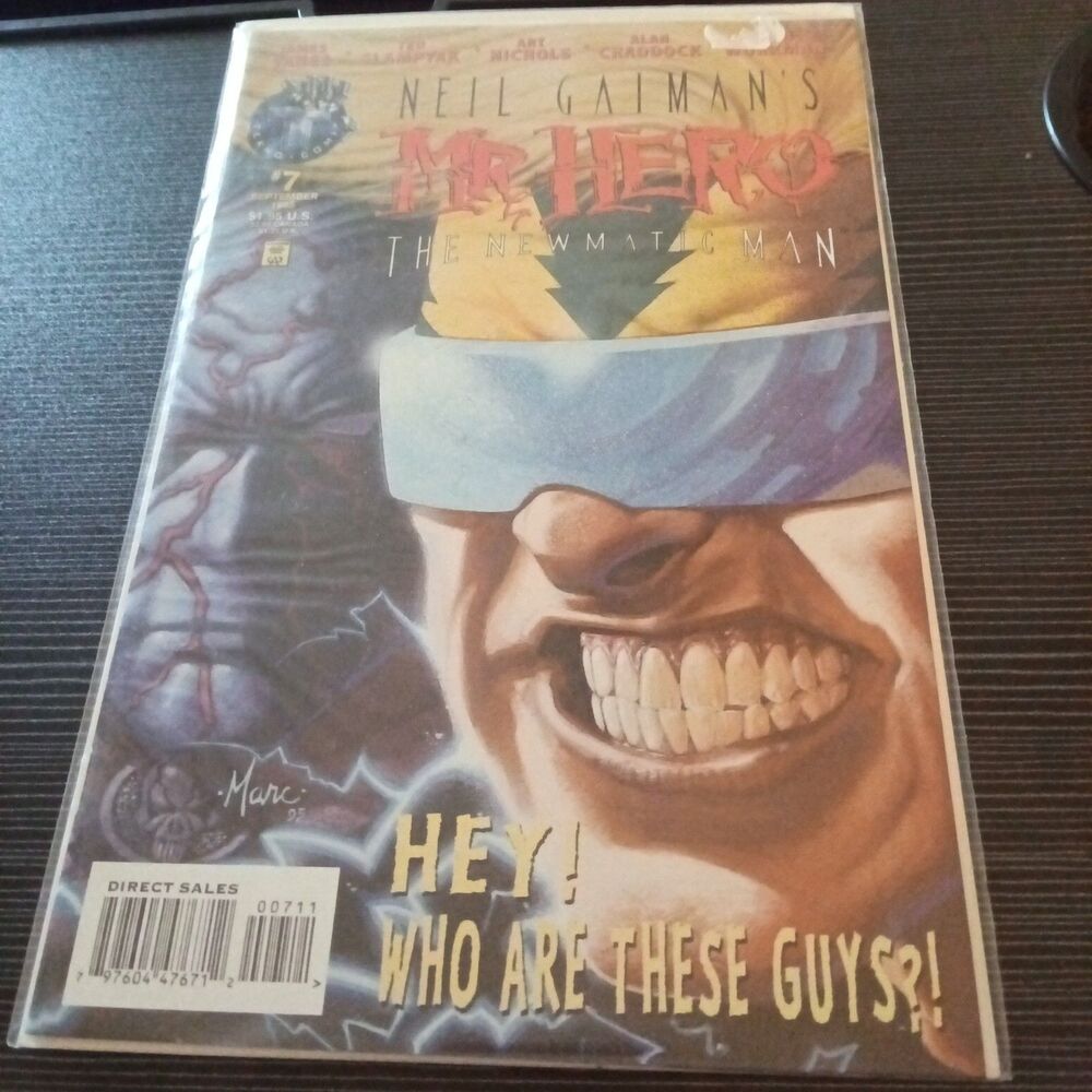 Mr. Hero - The Newmatic Man #7 (Neil Gaiman's) (Sep 1995, Tekno)